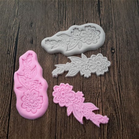 Καλούπι σιλικόνης λουλούδι δαντέλα 13.8x6.7cm